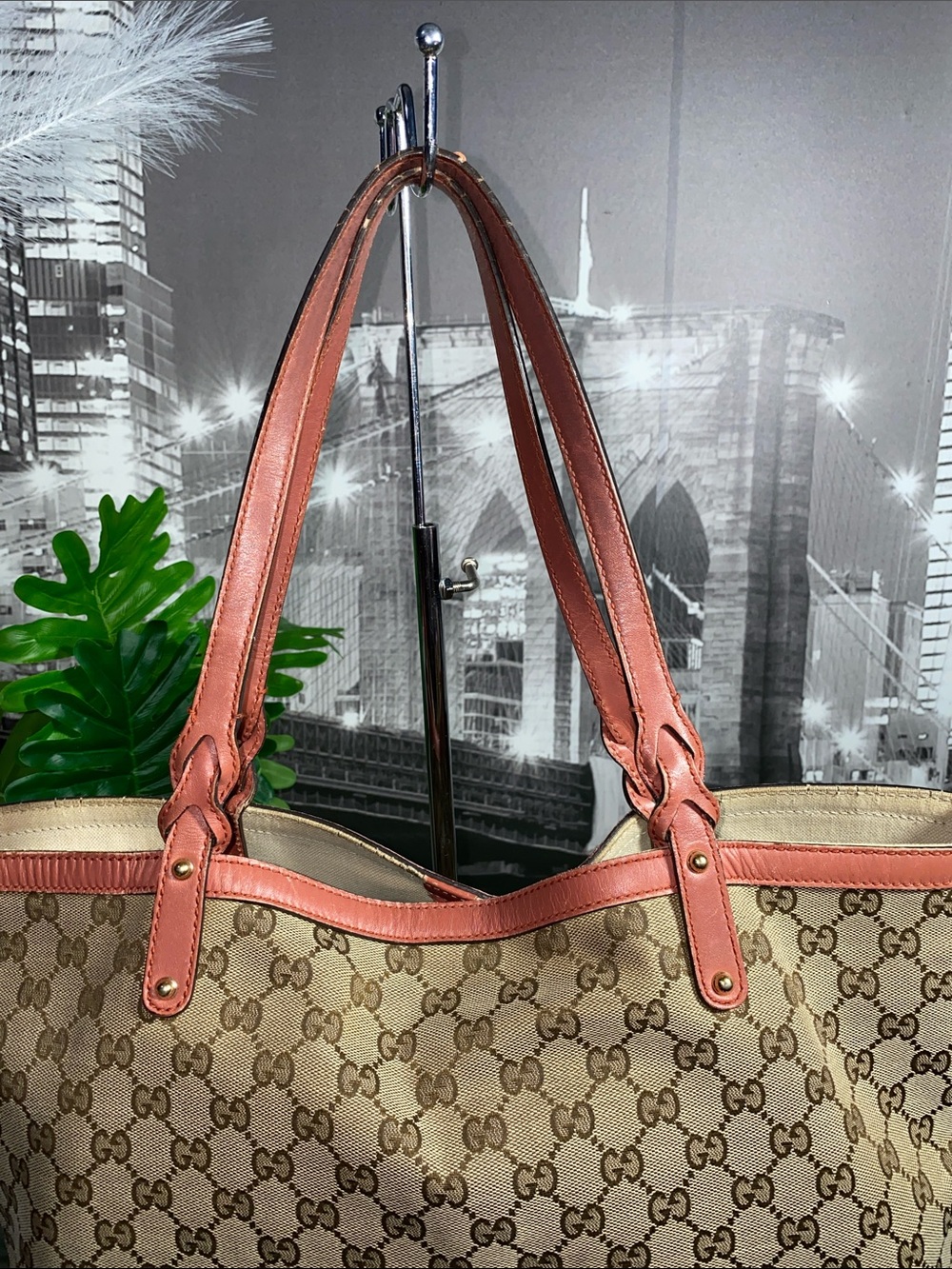 Authentic Rare Pink Gucci GG Tote Bag ONLY Without Pouch - Picture 13 of 17